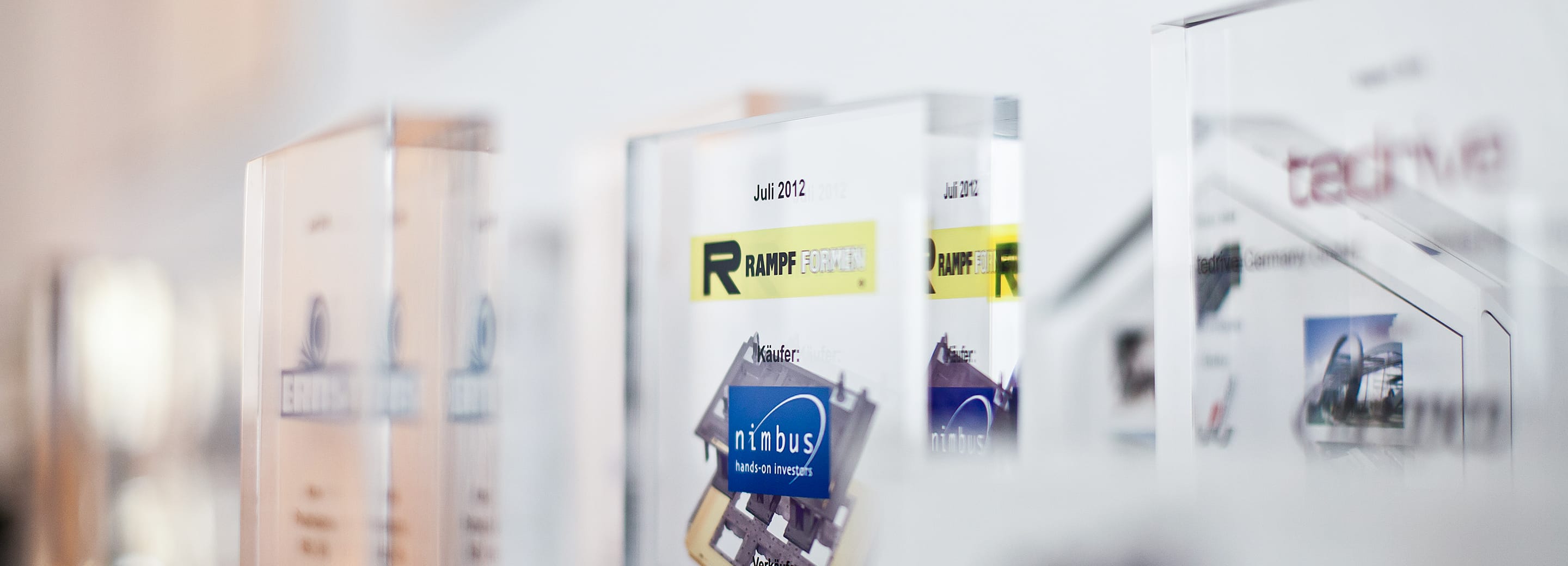 M&A Tombstone der Unternehmenstransaktion Rampf Formen