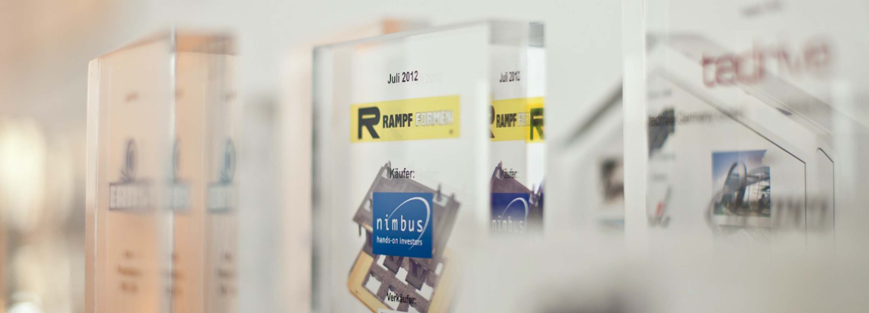 M&A Tombstone der Unternehmenstransaktion Rampf Formen